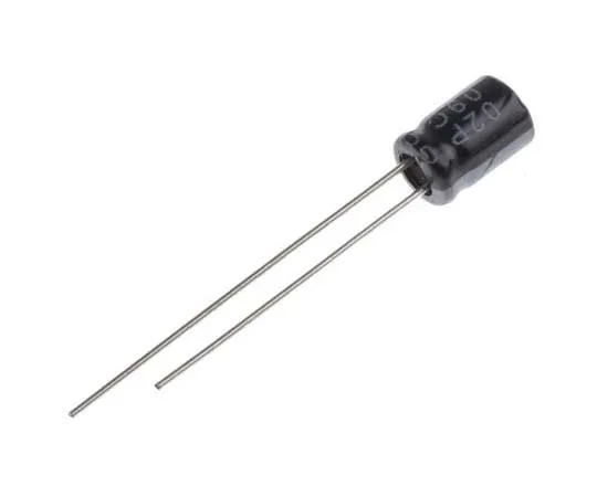 63-7727-50 RS PRO 100μF 6.3V dc Aluminium Electrolytic Capacitor, Through Hole 5 (Dia.) x 7mm +105°C 5mm 2mm 7mm 170-1058