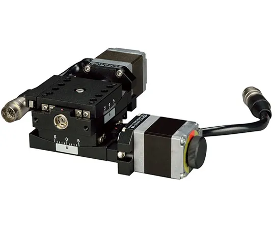 64-9483-04 2-Axis Tilting Stage Feed Screw Type 40 mm x 40 mm Top Shaft ±6°, Bottom Shaft ±5° ATD-C410C-HM