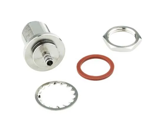 63-7711-92 Amphenol 50Ω Straight Panel Mount N Type Connector, jack, Crimp Termination, 0 → 6GHz, RG133A, RG58, RG122, N6421A1-NT3G-1-50