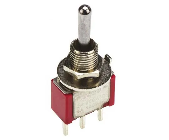 63-7735-78　TE Connectivity Single Pole Double Throw (SPDT) Toggle Switch, (On)-Off-On, PCB　5-1825137-1
