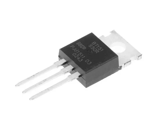 63-7579-24 WeEn Semiconductors Co., Ltd, BT151-650R,127, Thyristor, 650V 7.5A, 15mA 3-Pin, TO-220AB BT151-650R,127