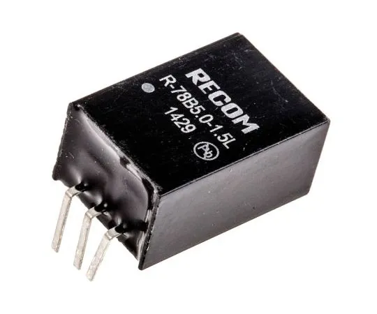 63-7671-91 Recom Switching Regulator, 6.5 → 18V dc Input, 5V dc Output, 1.5A R-78B5.0-1.5L