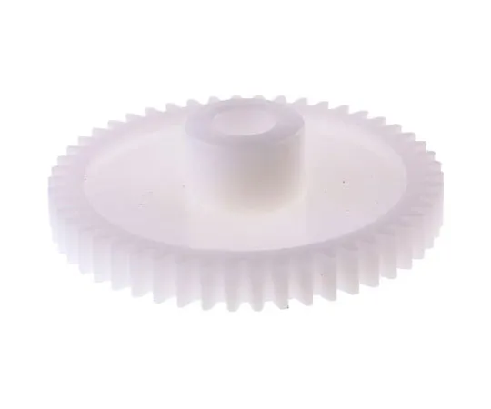63-7607-70 RS PRO POM 50 Teeth Spur Gear, 50mm Pitch Diam. , 16mm Hub Diam. , 8mm Bore Diam. 521-7629
