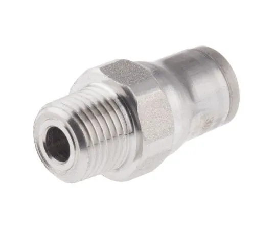 63-7617-10 Legris Pneumatic Straight Threaded-to-Tube Adapter, NPT 1/8 Male, Push In 6 mm 3805 06 11