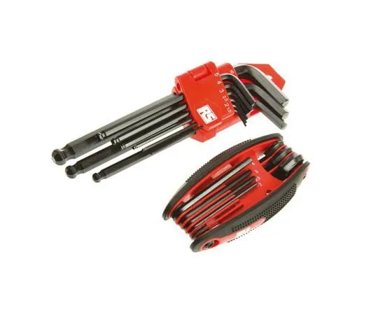 63-7623-88 RS PRO 16 pieces 1.5 mm, 2 mm, 2.5 mm, 3 mm, 4 mm, 5 mm, 6 mm, 8 mm, 10 mm Ball End, Hex Wrench Hex Key Set 542-3492