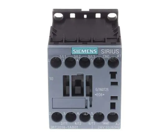 63-7721-26　Siemens 3 Pole Contactor, 9 A, 24 V ac Coil, SIRIUS Innovation, 3NO, 4 kW　3RT2016-1AB01