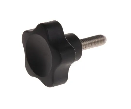 63-7550-82 Elesa Black Polymer Knob 166263, M6 x 20 166263