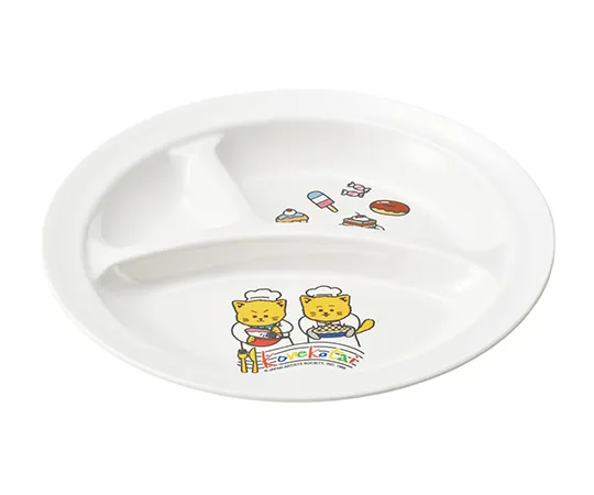 62-9961-46 Round Lunch Plate (Large) Konekotai KO-1