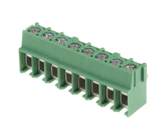 63-7650-87 Phoenix Contact PT 2.5/ 8-5.0-V PCB Terminal Block, 8 Way/Pole, Screw Terminals, 20 → 10 AWG Through Hole, 1987782