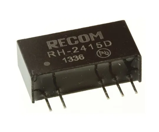 63-7672-56 Recom RH 1W Isolated DC-DC Converter Through Hole, Voltage in 21.6 → 26.4 V dc, Voltage out ±15V dc RH-2415D