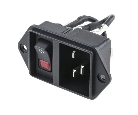 63-7590-60 Schurter C20 Screw Mount IEC Plug Male, 20A, 250 V ac EC11.0021.001