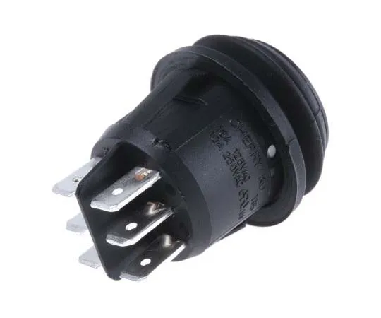 63-7723-56 ZF Double Pole Double Throw (DPDT), On-Off-On Rocker Switch Panel Mount KDH3CNA1BBB