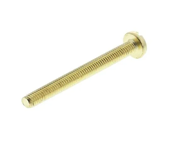 63-7575-47 RS, M3 Pan Head, 30mm Brass Slot0.5 483-1432