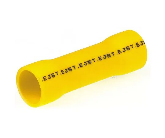 63-7695-42 JST FVC Butt Wire Splice Connector, Yellow, Insulated 12 → 10 AWG FVC-5.5(LF)