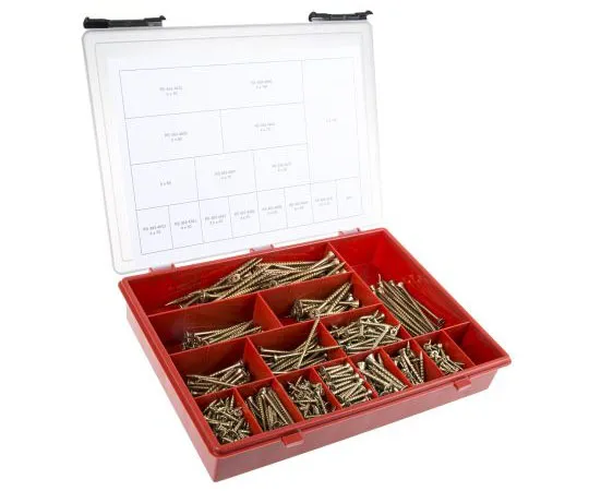 63-7585-82 845 piece Steel Screw/Bolt Kit, 3.5 mm, 4 mm, 5 mm, 6 mm 493-4632