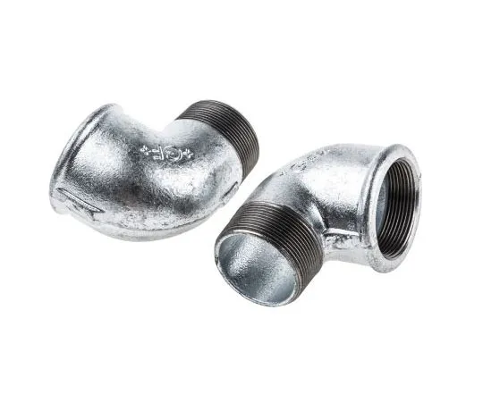 63-7645-31 Georg Fischer Malleable Iron Fitting Elbow, 2 in BSP Male (Connection 1), 2 in BSP Female (Connection 2) 770092209