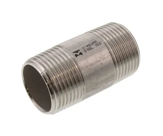 63-7592-09 RS PRO Stainless Steel Circular Barrel Nipple 1in R(T) Male x 1in R(T) Male 2.36in 499-3265