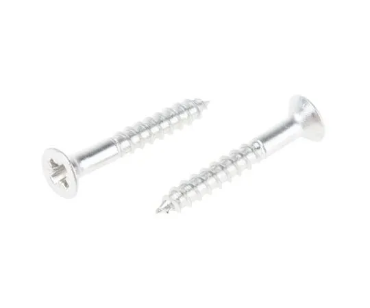 63-7575-89 Pozidriv Countersunk Stainless Steel Wood Screw, A2 304, 3.5mm Thread, 25mm Length 483-3113