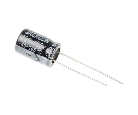 63-7737-47　RS PRO 220μF 50V dc Aluminium Electrolytic Capacitor, Through Hole 10 (Dia.) x 15mm +105°C 10mm 5mm 15mm　170-1252