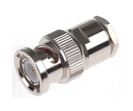 63-7711-60　Amphenol Straight 50Ω Cable Mount BNC Connector, Plug, Nickel, Clamp Termination, RG122, RG133, RG133A, RG303, RG58,　B1141A1-ND3G-1-50