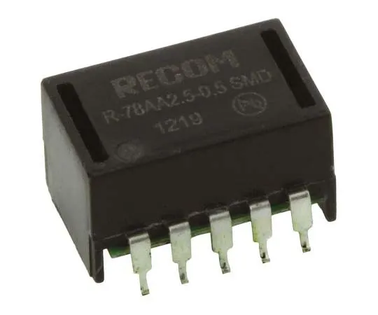 63-7723-30 Recom Switching Regulator, 4.75 → 32V dc Input, 2.5V dc Output, 500mA R-78AA2.5-0.5SMD