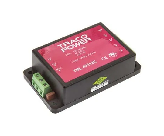 63-7725-81　TRACOPOWER 40W 1 Output Embedded Switch Mode Power Supply SMPS, 3.333A, 12V dc Encapsulated　TML 40112C