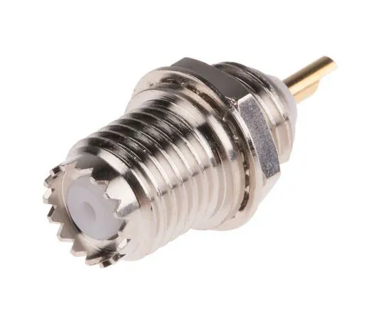 63-7627-17 RS PRO Straight Miniature 50Ω UHF Connector, Solder Termination Bulkhead Fitting, RG58 546-2548
