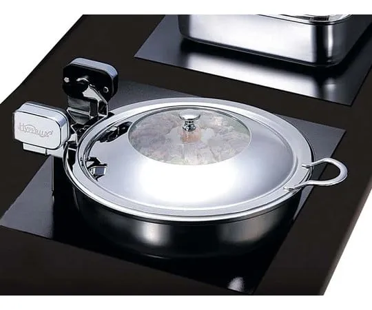 63-7160-39 Hyperlux Round Electromagnetic Server Stainless Steel Lid Type (Normal Hinge) 34 cm 643 3884300