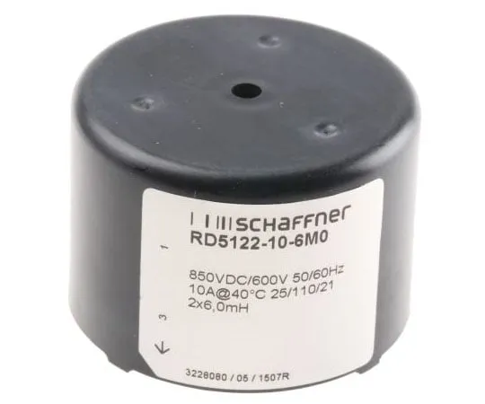63-7561-81 Schaffner 6 mH -30 → +50% Current Compensated Choke, 10A Idc, 24.25mΩ Rdc RD RD5122-10-6M0