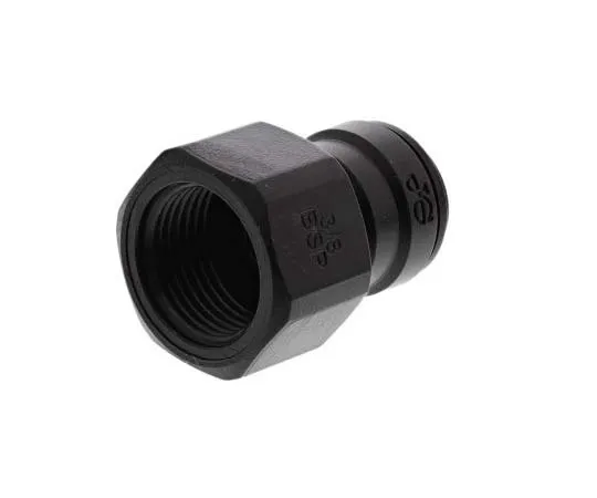 63-7718-62 John Guest Hydraulic Straight Compression Tube Fitting PM450813E, 3/8 in PM450813E