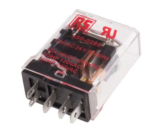 63-7551-61 RS PRO SPDT Non-Latching Relay PCB Mount, 24V ac Coil, 15A 450-0289