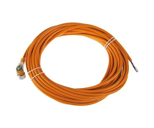 63-7596-99 Lumberg Automation Right Angle M12 to Unterminated Cable assembly, 4 Core 10m Cable 18026 PRKWT/LED P 4-07/10 M