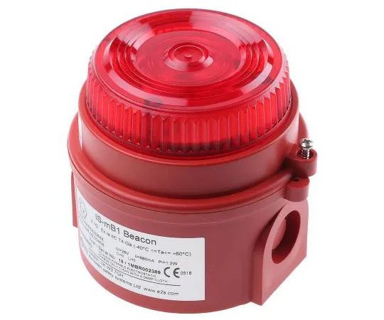 63-7638-01 LED, Flashing Beacon IS-mB1 Series, Red, Surface Mount, 16 → 28 V dc IS-MB1-R/R