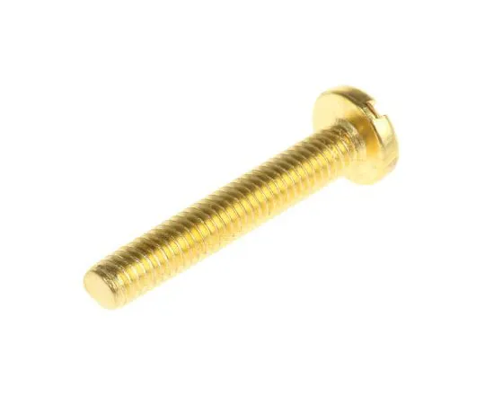 63-7575-51 RS Pro, M4 Pan Head, 25mm Brass Slot0.7 483-1555