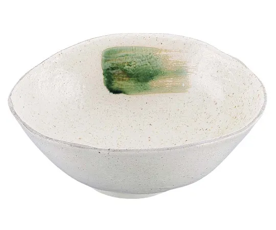 63-7196-65 Japanese tableware collection Fude Oribe modified large bowl 8181530