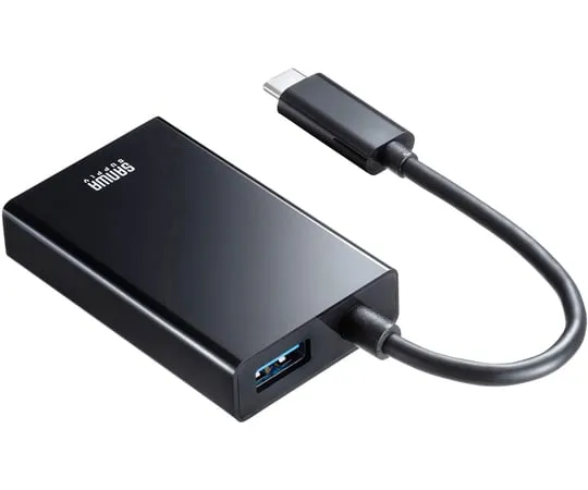 67-9331-26 USB3.2 TypeC to LAN Adapter (Black with USB Hub Port) USB-CVLAN4BKN