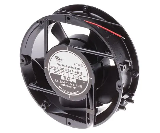 63-7641-58 RS PRO Axial Fan, 172 x 51mm, 235cfm, 23W, 24 V dc 619-6680