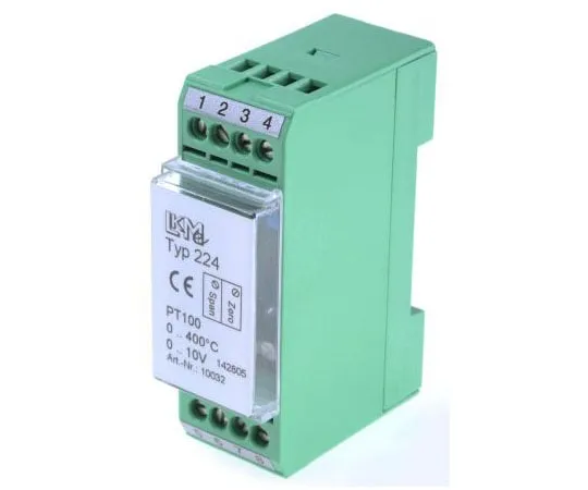 63-7551-15 PT100 Temperature Transmitter, 15 → 35 V, -25 → +85 °C LKM 224/4