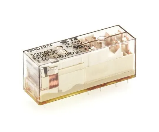 63-7615-10 TE ConnectivitySR4 DPDT Non-Latching Relay PCB Mount, 24V dc Coil, 8A SR4D4024 3-1415055-1