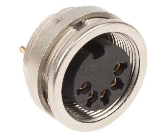 63-7615-12 Lumberg 5 Pole Din Socket Socket, DIN EN 60529, 60 V ac IP68 0304 05