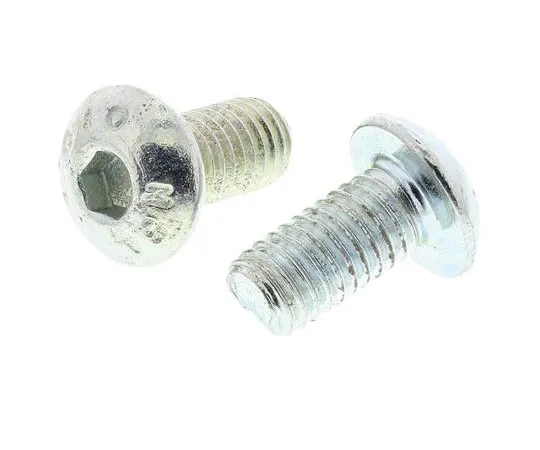 63-7577-11 RS M5 x 10mm Hex Socket Button Screw Bright Zinc Plated Steel 483-9616