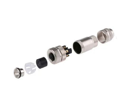63-7726-46 Binder 713 Series M12 Cable Mount Connector, 8 contacts Plug 99-1486-812-08