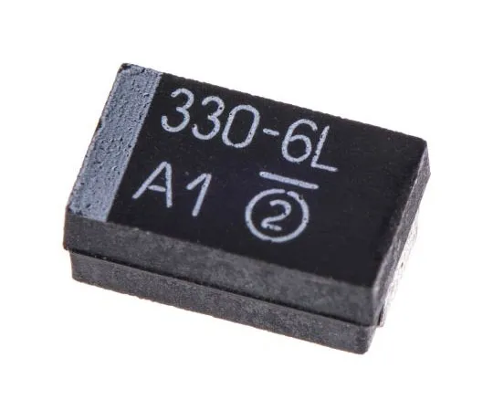 63-7690-36 Vishay Tantalum Capacitor 330μF 6.3V dc MnO2 Solid ±10% Tolerance 293D Series 293D337X96R3D2TE3