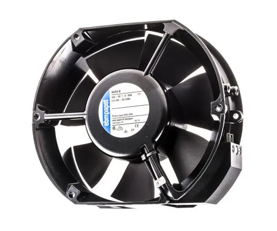63-7557-85 ebm-papst 6400 Series Axial Fan, 150 x 172 x 51mm, 480m³/h, 26W, 24 V dc 6424H
