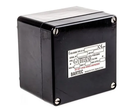 63-7594-09 Bartec GB Junction Box, IP66, 122mm x 120mm x 90mm 235471