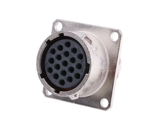 63-7598-91 Souriau UTO Series, 19 Way Wall Mount MIL Spec Circular Connector Receptacle, Socket Contacts,Shell Size 14, Bayonet UT0W01419SH6