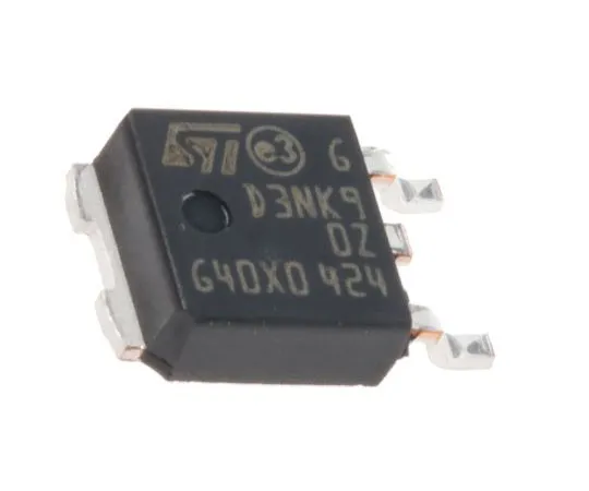 63-7694-17 STD3NK90ZT4 N-Channel MOSFET, 3 A, 900 V MDmesh, SuperMESH, 3-Pin DPAK STMicroelectronics STD3NK90ZT4