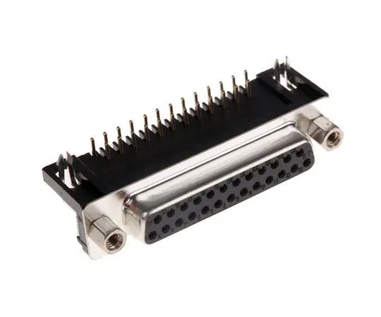 63-7674-66 ASSMANN WSW A-DF Series, 25 Way Right Angle Through Hole PCB D-sub Connector Socket, 2.77mm Pitch, with 4-40 UNC A-DF 25 A/KG-T1