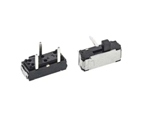 63-7714-06 PCB Slide Switch Single Pole Double Throw (SPDT) Latching 200 mA @ 12 V dc Slide MMP121-R