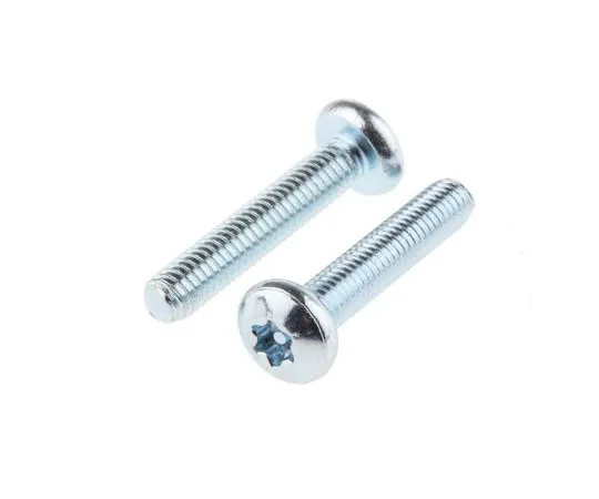 63-7574-03 Bright Zinc Plated Pan Steel Tamper Proof Security Screw, M5 x 25mm 482-8379